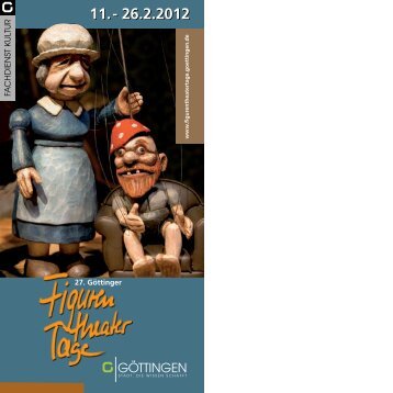 Programm 2012 - Figurentheatertage - Stadt Göttingen