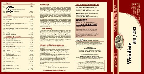 unsere aktuelle Weinpreisliste hier zum Download. - Weingut ...