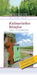 Kulinarisches Weinfest - Nordheim am Main