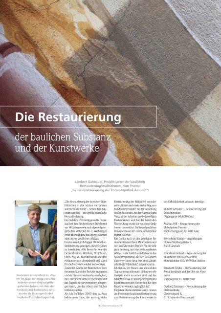 Museumszeitung - Dr. Gerald Unterberger
