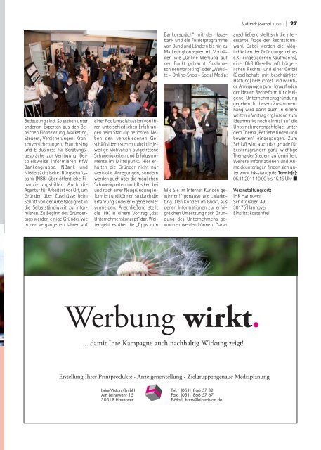 Südstadt Journal 10/2011 - LeineVision