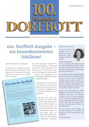 100. Dorfbott-Ausgabe – ein bemerkenswertes Jubiläum!