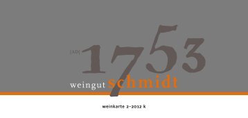 aktuelle Angebotsliste - Weingut Schmidt