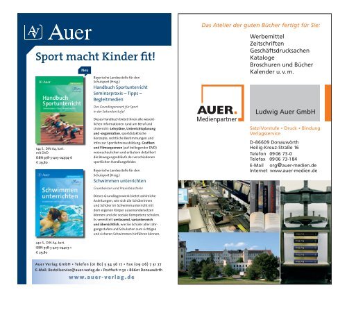 a-programm - Bayerische Landesstelle für den Schulsport