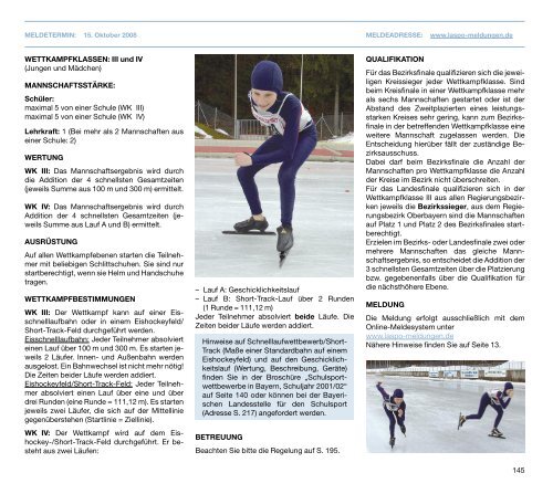 a-programm - Bayerische Landesstelle für den Schulsport