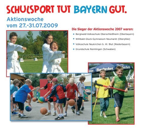 a-programm - Bayerische Landesstelle für den Schulsport