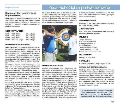 a-programm - Bayerische Landesstelle für den Schulsport