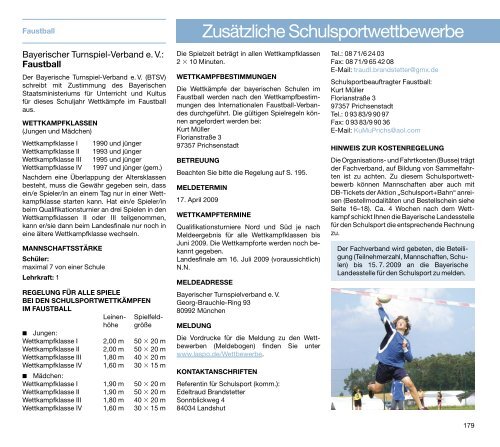 a-programm - Bayerische Landesstelle für den Schulsport