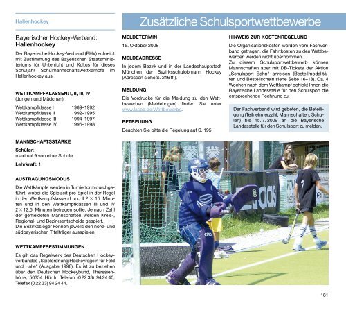 a-programm - Bayerische Landesstelle für den Schulsport