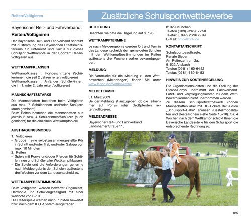 a-programm - Bayerische Landesstelle für den Schulsport