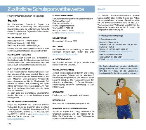 a-programm - Bayerische Landesstelle für den Schulsport