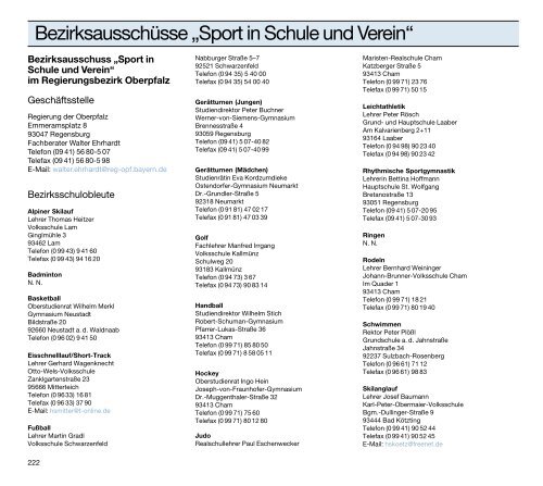 a-programm - Bayerische Landesstelle für den Schulsport