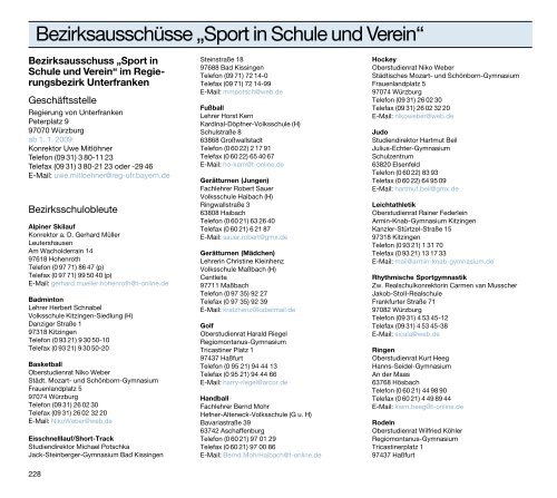 a-programm - Bayerische Landesstelle für den Schulsport