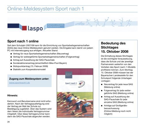 a-programm - Bayerische Landesstelle für den Schulsport