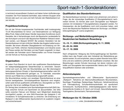 a-programm - Bayerische Landesstelle für den Schulsport