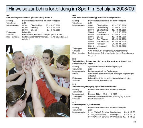 a-programm - Bayerische Landesstelle für den Schulsport