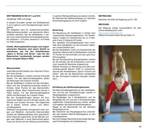 a-programm - Bayerische Landesstelle für den Schulsport