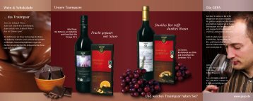 Die GEPA Wein & Schokolade Unsere Taumpaare ... - Fair Trade