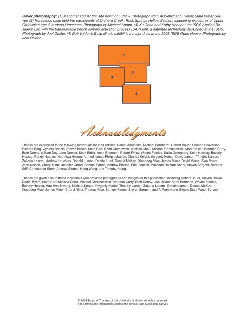 2008 ISGS Annual Report - University of Illinois at Urbana-Champaign