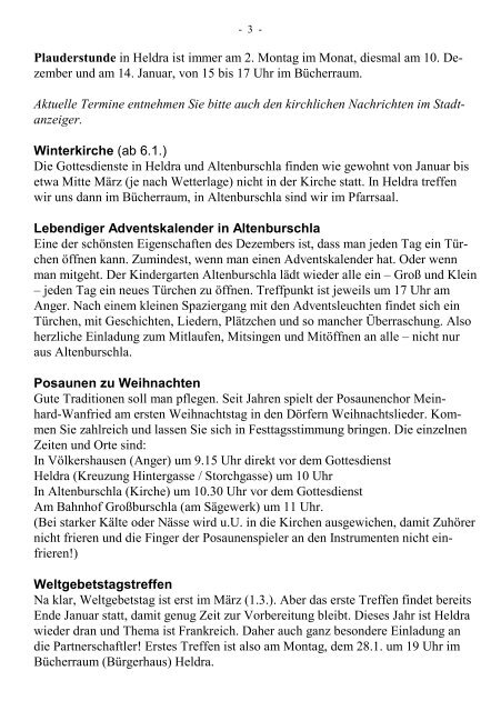 Gemeindebrief - Kirchenkreises Eschwege