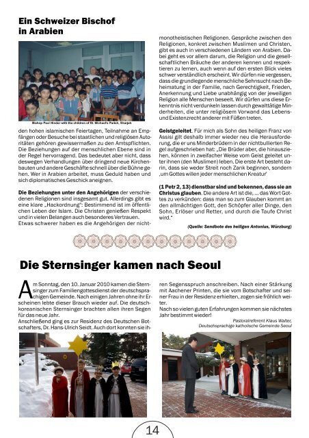 Ausgabe 1-2010 - Katholisches Auslandssekretariat