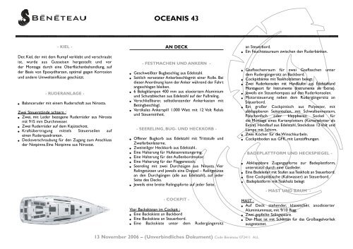 OCEANIS 43 - Graf Yachting