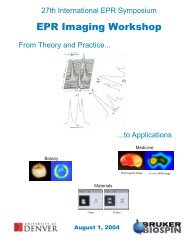 EPR Imaging Workshop