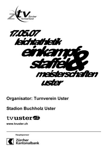 Programmheft - TV Uster