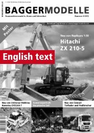 English text - Baggermodelle