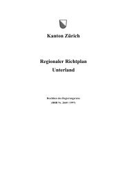 Regionaler Richtplan - Planungsgruppe Zürcher Unterland