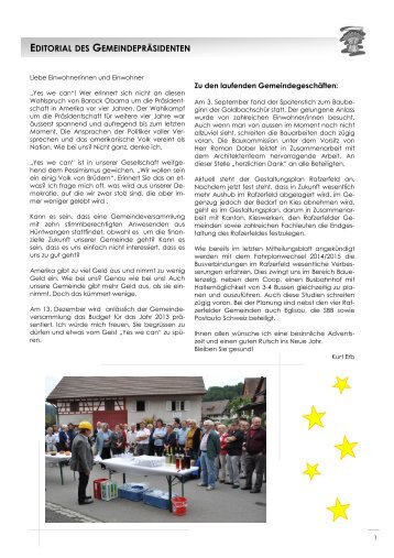 Hüntwanger Mitteilungsblatt 4 - 2012 - Gemeinde Hüntwangen