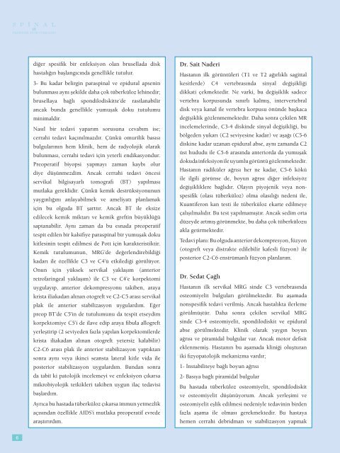 Ocak 2008 - Türk Nöroşirürji Derneği
