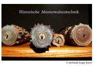 musterwalzenhistorie true type - Werkstatt Birger Jesch