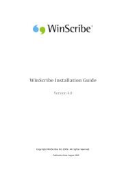 WinScribe Installation Guide 4.0 - Pathology