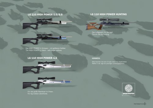 Das Luftgewehr Für Die Jagd! - Steyr Sportwaffen