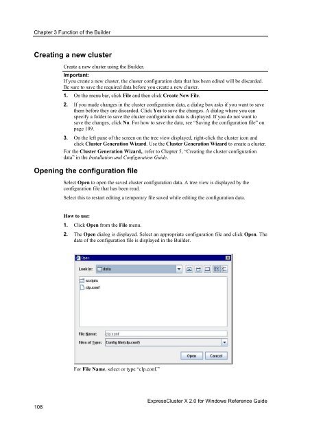 ExpressCluster X 2.0 for Windows Reference Guide - Nec