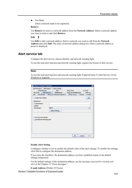 ExpressCluster X 2.0 for Windows Reference Guide - Nec