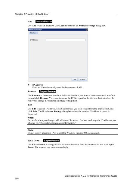 ExpressCluster X 2.0 for Windows Reference Guide - Nec