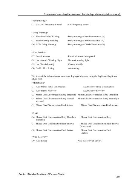 ExpressCluster X 2.0 for Windows Reference Guide - Nec