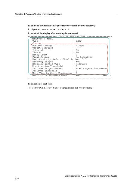 ExpressCluster X 2.0 for Windows Reference Guide - Nec