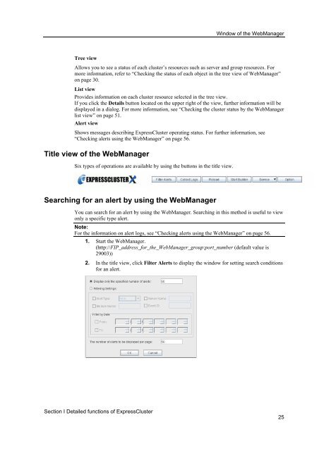 ExpressCluster X 2.0 for Windows Reference Guide - Nec