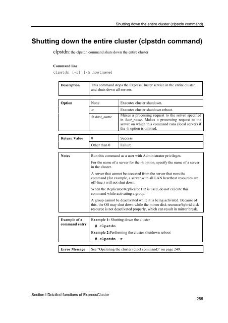 ExpressCluster X 2.0 for Windows Reference Guide - Nec