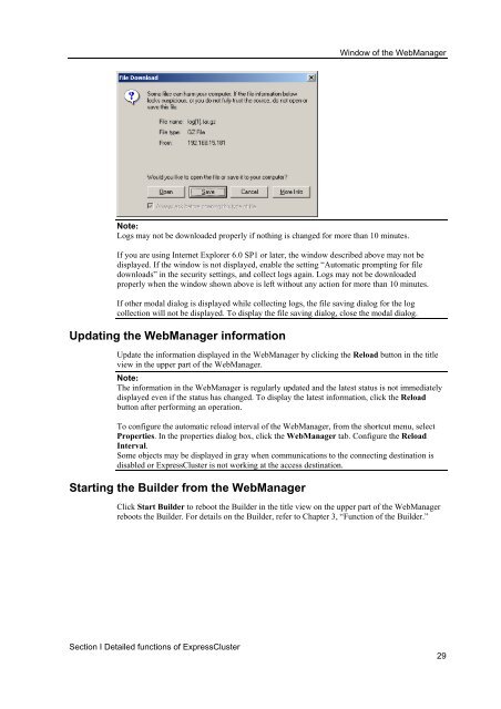 ExpressCluster X 2.0 for Windows Reference Guide - Nec