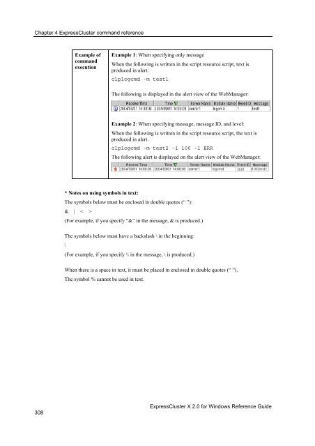 ExpressCluster X 2.0 for Windows Reference Guide - Nec