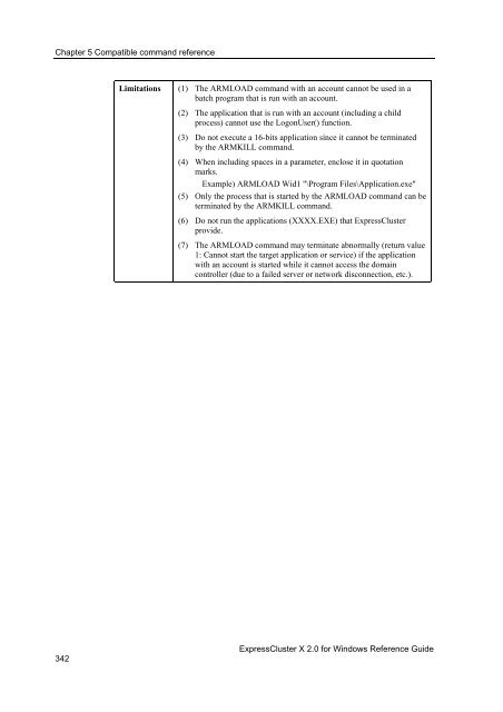 ExpressCluster X 2.0 for Windows Reference Guide - Nec