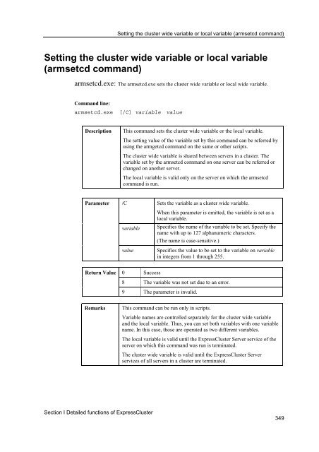 ExpressCluster X 2.0 for Windows Reference Guide - Nec