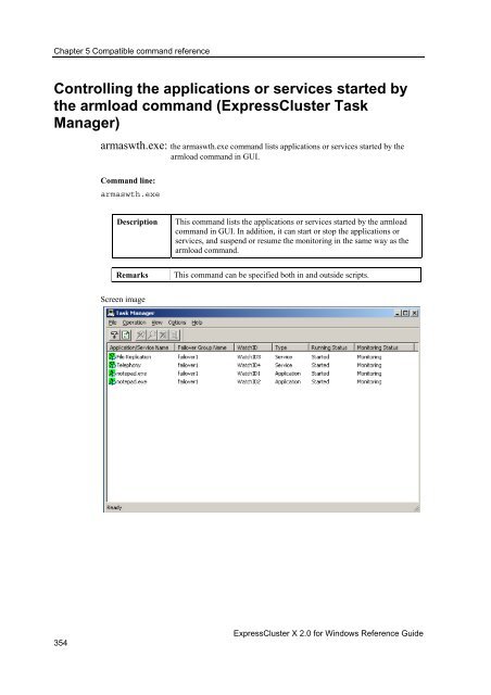 ExpressCluster X 2.0 for Windows Reference Guide - Nec