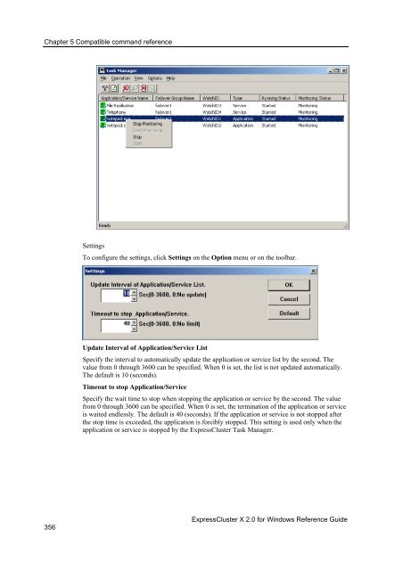 ExpressCluster X 2.0 for Windows Reference Guide - Nec