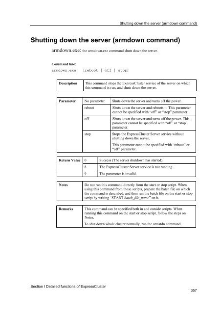 ExpressCluster X 2.0 for Windows Reference Guide - Nec