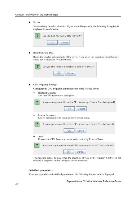 ExpressCluster X 2.0 for Windows Reference Guide - Nec